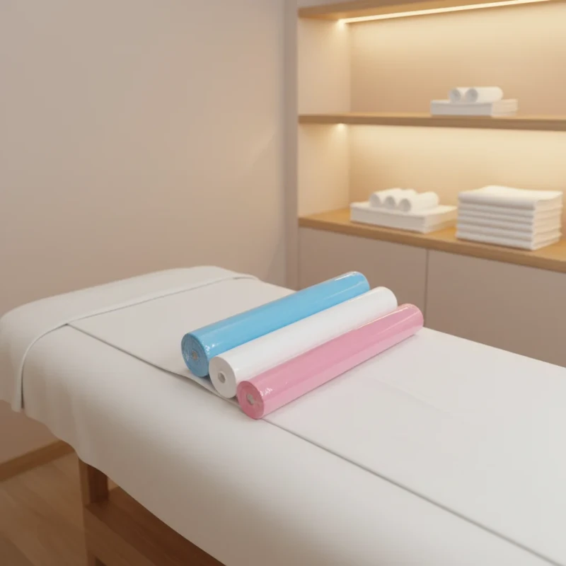 Hygienic-Disposable-100-Polyester-Non-Woven-Bed-Sheets-Waterproof-and-Lightweight-for-Spa-and-Beauty-Salon-Use