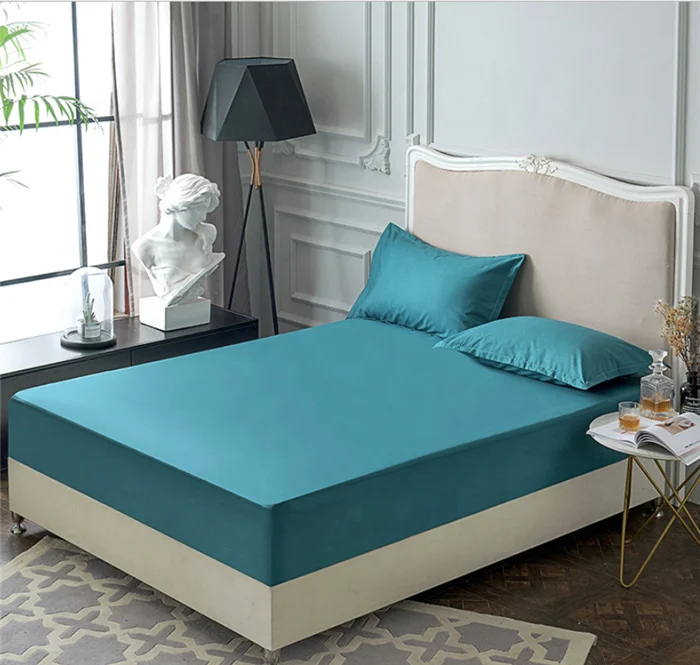 Hypoallergenic-400TC-100-Cotton-Mattress-PE-Laminated-Breathable-Waterproof-Bed-Fitted-Sheet-Mattress-Protector-Cover