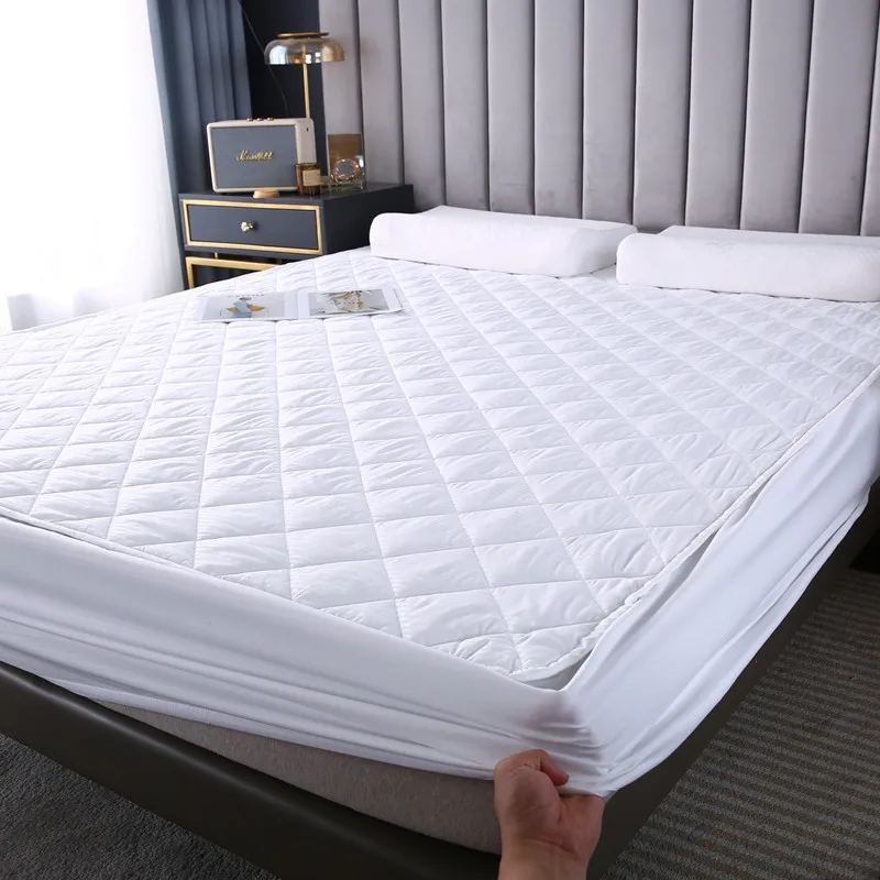 Hypoallergenic-Breathable-Washable-Soft-Protector-Bed-Cover-Quilted-Fitted-Mattress-Pad-Waterproof-Mattress-Protector