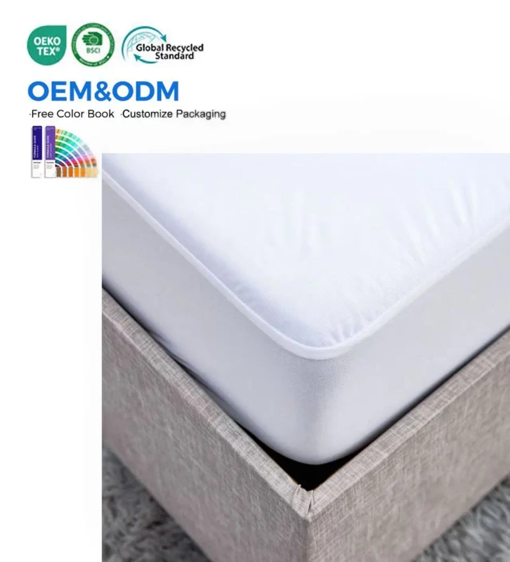 Hypoallergenic-Cooling-Lyocell-Jersey-Waterproof-Bedsheet-Mattress-Cover-Waterproof-Mattress-Protector