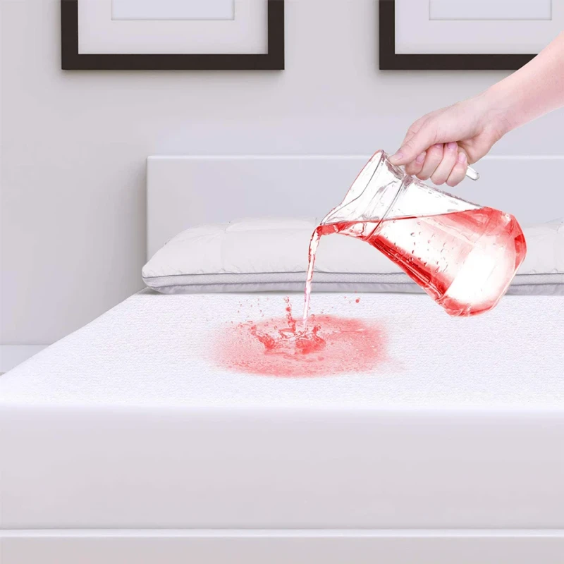 Hypoallergenic-Fitted-Mattress-Pad-Cover-100-Waterproof-Mattress-Protector-Soft-Breathable-Bed-Mattress-Cover