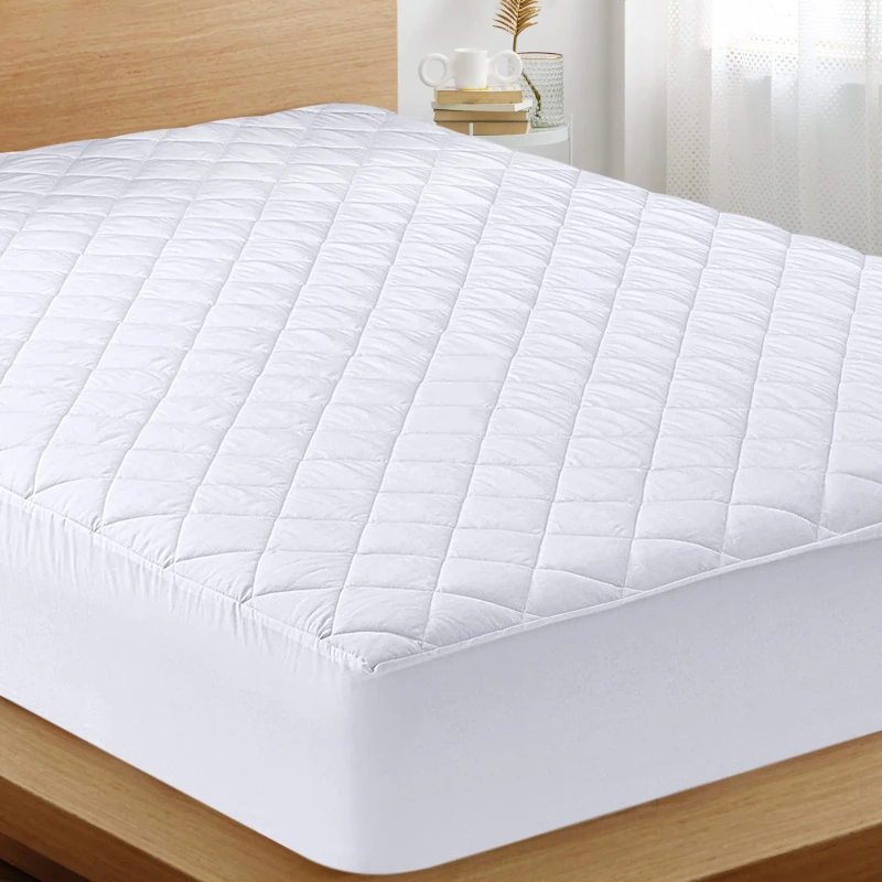 Hypoallergenic-Sprei-Quilted-Mattress-Topper-Pad-Cover-Waterproof-Mattress-Protector