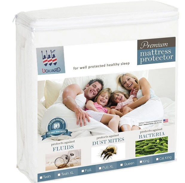 Hypoallergenic-Terry-Cotton-Bamboo-Waterproof-Mattress-Protector