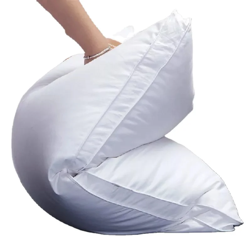 JR611-Bed-Pillows-for-Sleeping-1200g-Comfortable-and-Supportive-Duck-Feather-Pillow