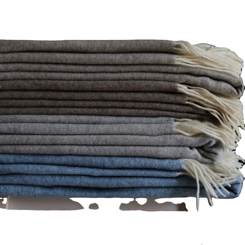 Jacquard-Cotton-Waffle-Weave-Woven-Blankets-Bulk-Size-Queen-Wool-Bed-Warm-Throw-Thick-Moving-Blanket