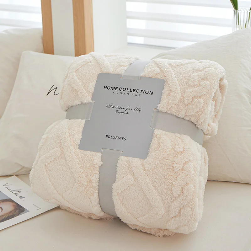 Jacquard-Fleece-Bed-Blanket-Super-Soft-Warm-Plush-Lightweight-Floral-Couch-Throw-Blanket-Woven