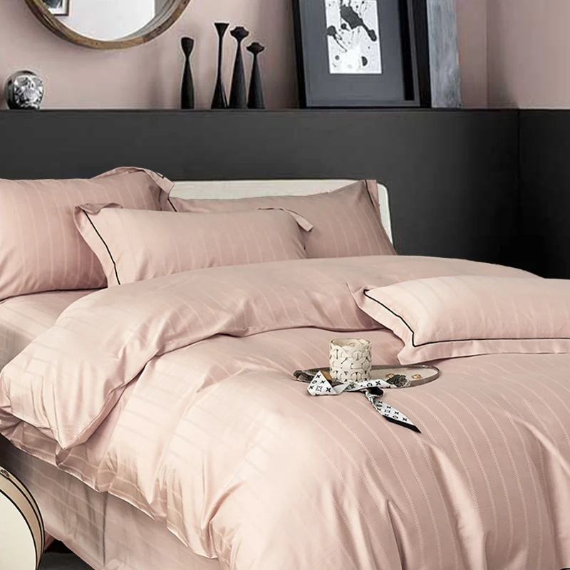 Jacquard-Stripe-Cotton-Bed-Sheet-Sets-Hotel-Fitted-Sheet-Naked-Sleep-Simple-Flat-Sheet-Luxury-Nordic-Style-Pure-Cotton-Europe-40