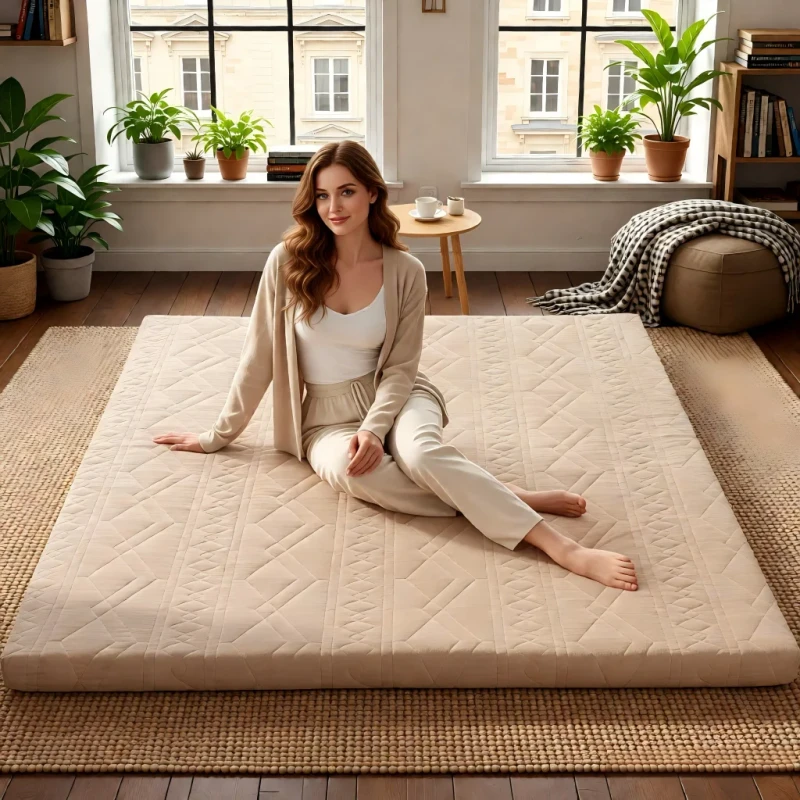 Japanese-Floor-Mattress-High-Density-Memory-Foam-2.5-Thick-Folded-Tatami-Mat-Anti-Decubitus-Healthy-Sleep-Kids-Floor-Bed