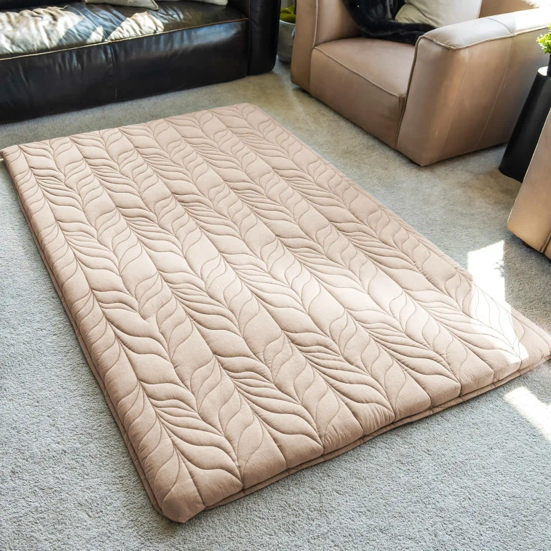 Japanese-Futon-Mattress-Queen-Size-Thickened-Foldable-Roll-up-Tatami-Floor-Mat-Soft-Mattress-Topper