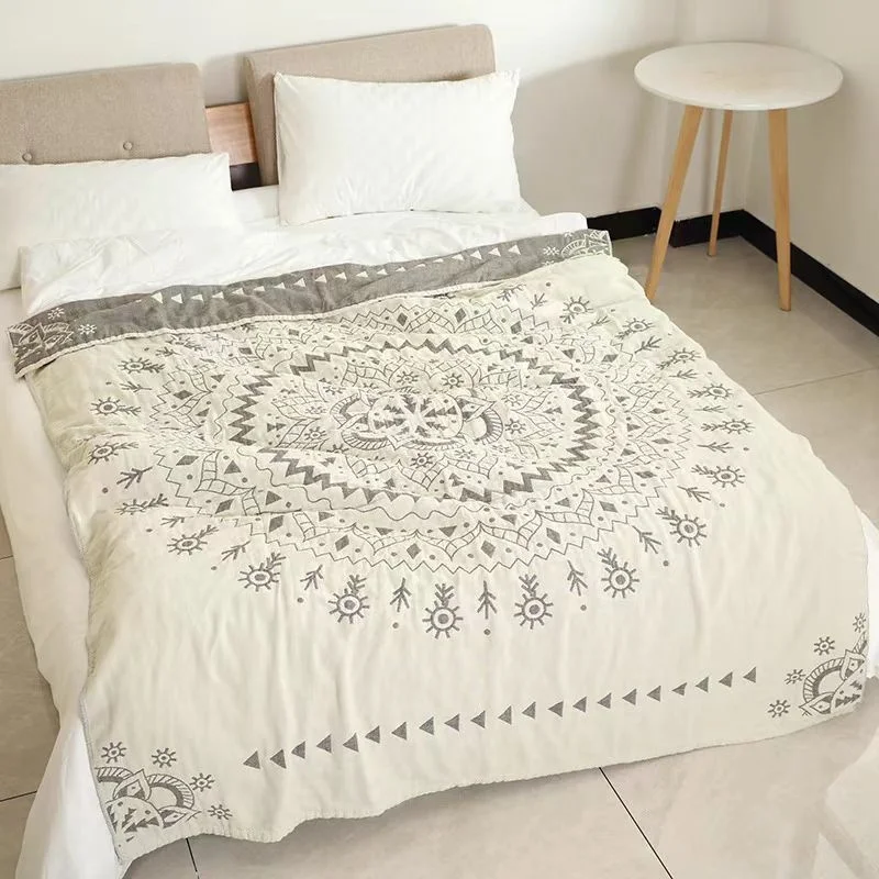 Japanese-Style-Four-Layer-Thickened-Gauze-Blanket-100-Cotton-Soft-Spring-Summer-Towel-Quilt-for-Bed-or-Sofa