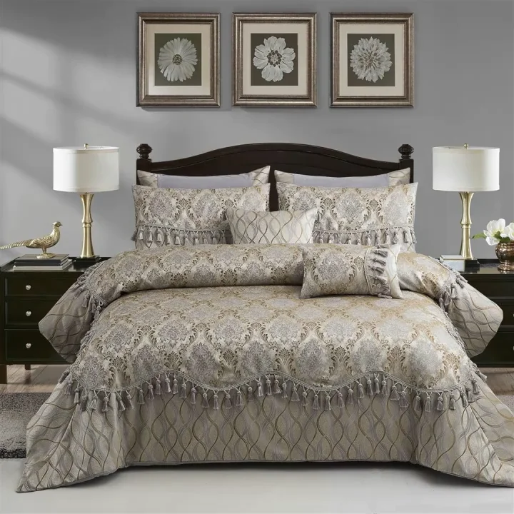 KOSMOS-Dubai-Luxury-Jacquard-Home-Bedding-Cover-Factory-New-Design-Bed-Comforter-Set