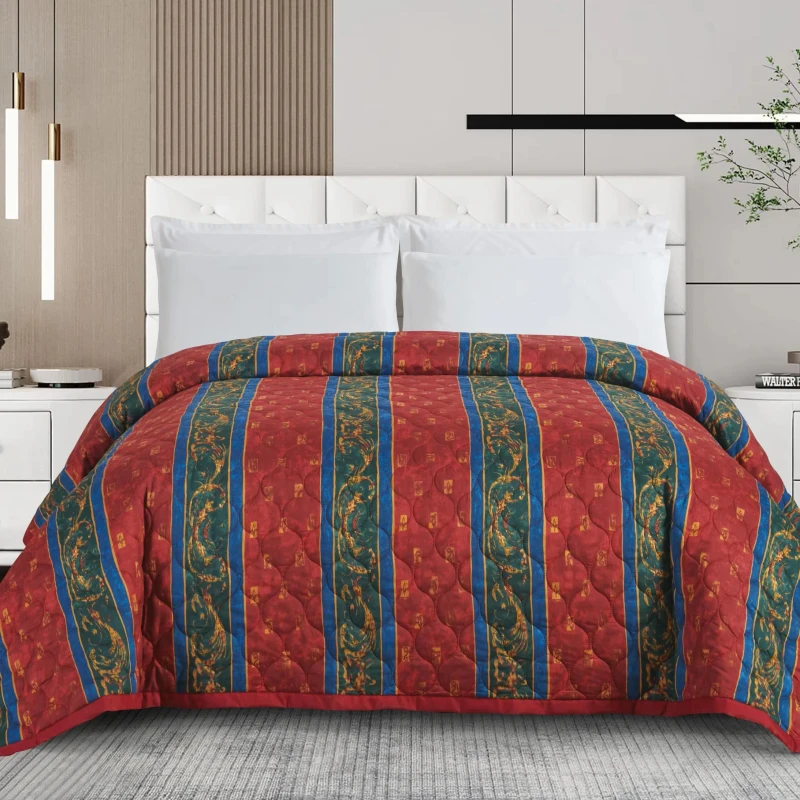 KOSMOS-Hotel-Coverlet-100-Polyester-Printed-Fitted-Bedspread