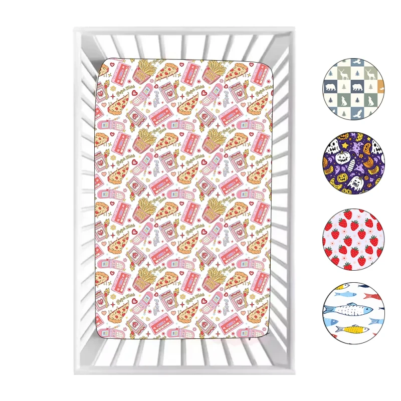 Kid-Bedding-Customize-95-Bamboo-Baby-Bed-Sheet-Baby-Crib-Bedding-Set-Fitted-Sheet