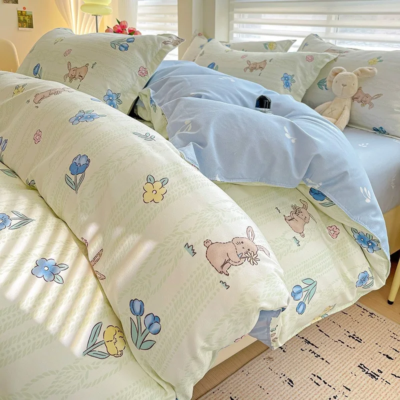 Kids-100-Cotton-Duvet-Cover-Bedding-Set-Chinese-Animal-Cartoon-Plant-Print-Comforter-Cover-Sets-Bedding