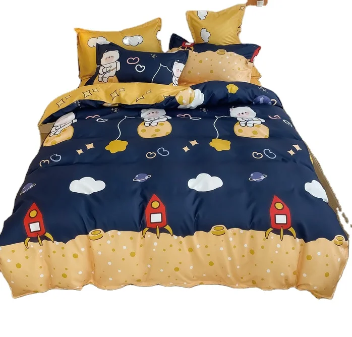 Kids-100-Polyester-Bedding-Set-with-Cute-Cartoon-Printing