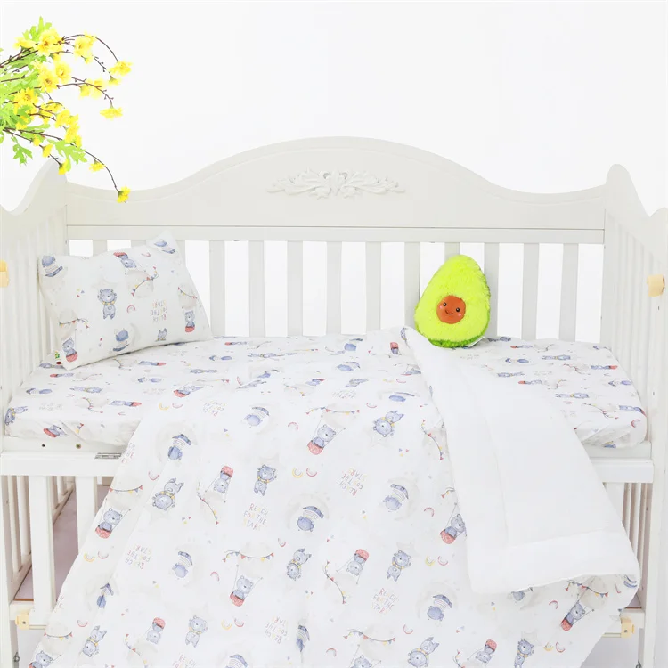Kids-Bedding-Custom-Printing-Muslin-Crib-Sheet-Warm-Quilt-Soft-Skin-friendly-Baby-Cot-Bedding-Set