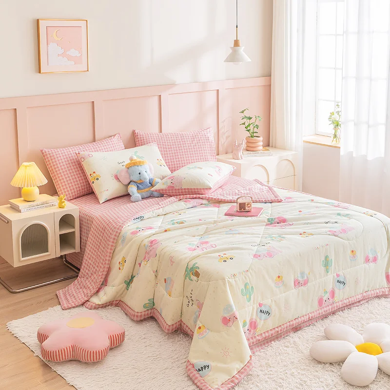 Kids-Cotton-Toddler-Comforter-Printed-Cute-Pattern-Air-Conditioning-Quilt-Bedding