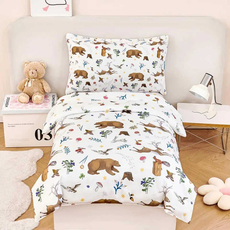Kids-Eco-Friendly-Polyester-Comforter-Sets-Twin-4-Pieces-Cartoon-Animal-Print-Bedding-Set-Soft-Reversible-Bedroom-Set-Sheets-All