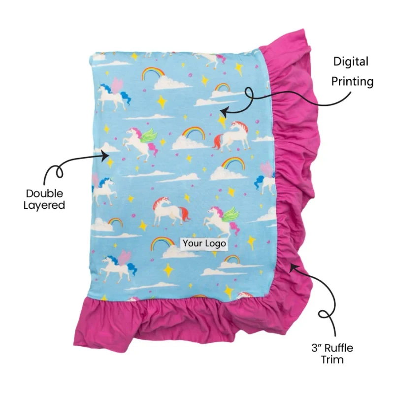 Kids-Soft-Stretchy-Bamboo-Ruffle-Blanket-Double-Layer-Large-Swaddle-Wrap-Toddler-Crib-Quilted-Bedding-Set-Soft-Touch-Breathable