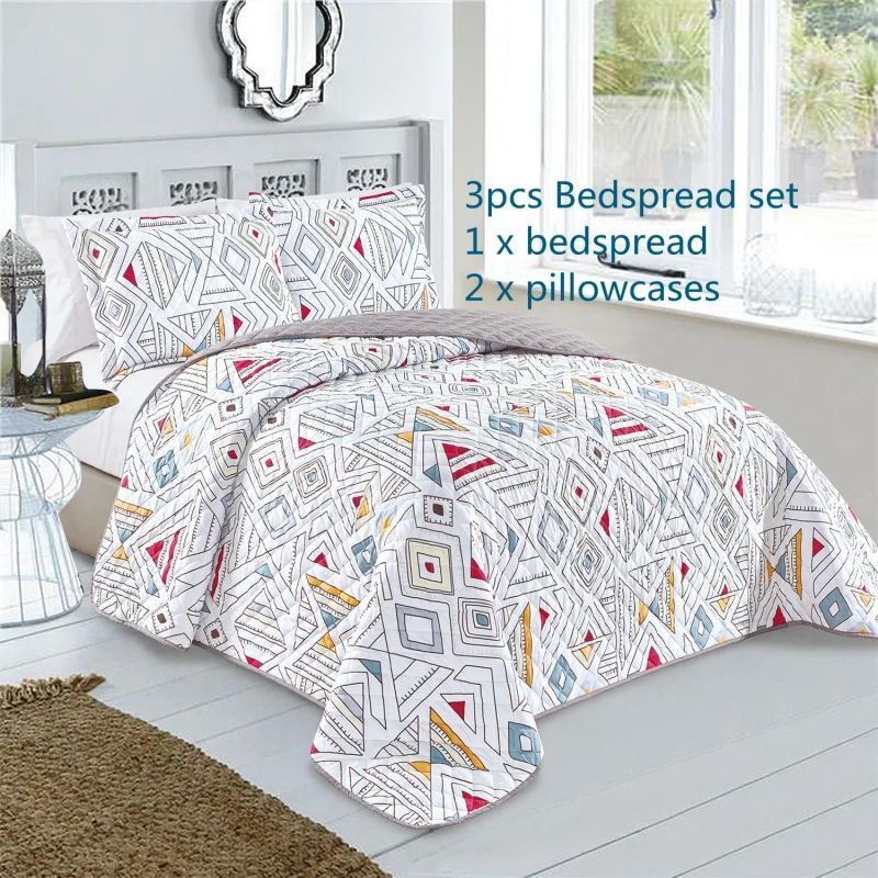 King-Quilt-Set-Bedspread-Coverlet-Lightweight-Printed-Bedspread-and-Pillowcases