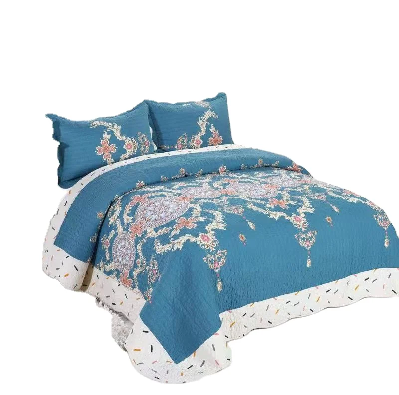 King-Size-100-Cotton-Custom-Print-Luxury-Bed-Sheet-Bedding-Set