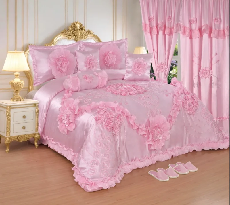 King-Size-10pcs-Luxury-Wedding-Duvet-with-Curtains-Comforter-Bedding-Set-Warm-Comforter-Cotton-Quilt-for-Winter-Sheet-Set
