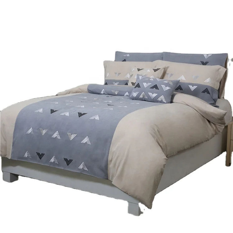 King-Size-Microfiber-Duvet-Cover-Bedding-Set-100-Polyester-Embroidery-Luxury-Duvet-Cover-Set