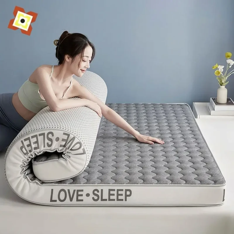 Knitted-Jacquard-Modern-Mattress-Topper-Eco-Friendly-Durable-Breathable-Foldable-Bedroom-Home-Use-Medium-Firmness