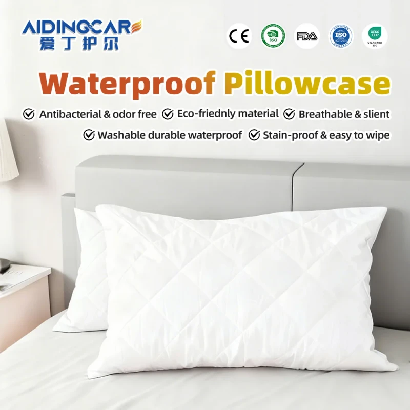 Knitted-Polyester-Pillow-Protector-for-Sensitive-Skin-Hypoallergenic-Waterproof-Home-Hotel-Hospital-Use