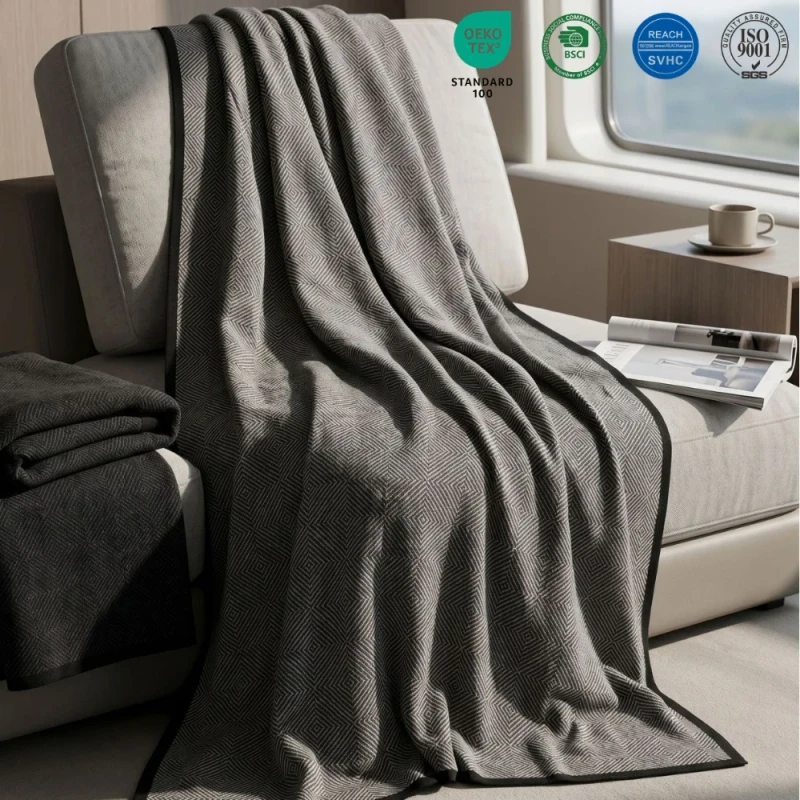 Knitted-Throw-Blanket-Four-Season-Airplane-Picnic-Blanket-Double-Bed-Custom-Cable-Knit-Sofa-Throw-Blanket