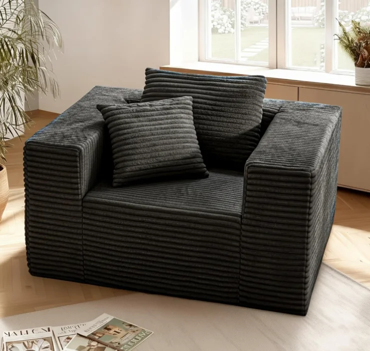 L-Shape-Sofa-Bed-with-Pillows-Super-Comfortable-Eco-Friendly-Customizable-Fabric-for-Hotel-Living-Room-Use