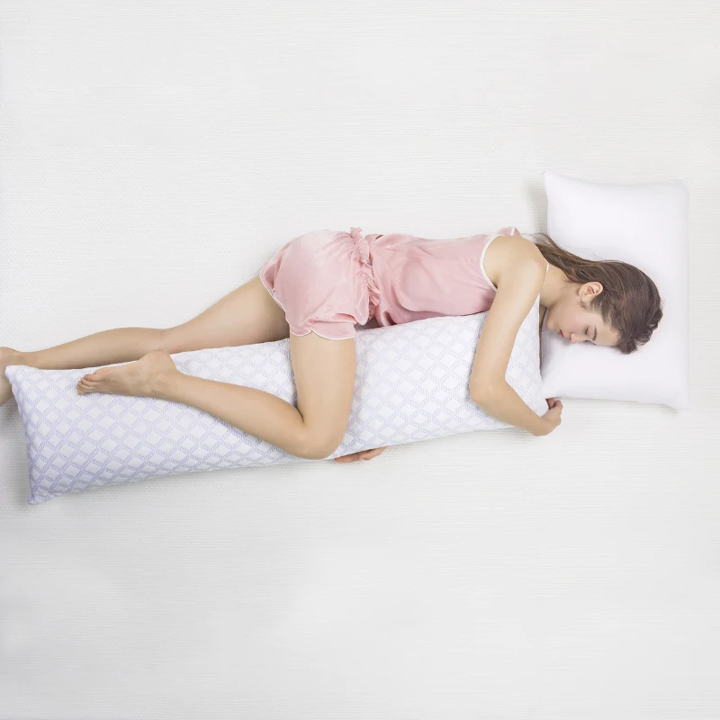 L-Shape-and-Contouring-Full-Body-Pillow-for-Pregnant-Women-or-Adults-with-Cooling-Silk-Fabric