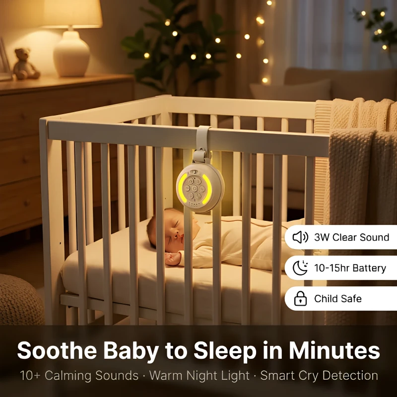 LED-Night-Light-White-Noise-Machine-For-Calming-Babies-Portable-Rechargeable-Baby-Night-Light-Warm-Red-Yellow-Light-Room-Use