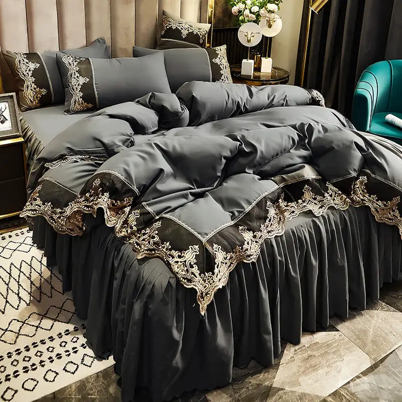 Lace-Four-Piece-Bed-Skirt-1.5-m-2m-Thickened