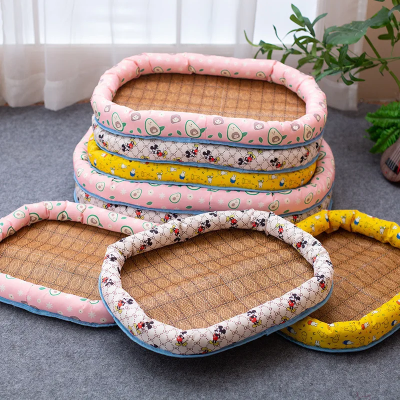 Large-Eco-Friendly-Cloth-Pet-Mat-Nest-Solid-Pattern-Summer-Hand-Wash-Living-Room-Dog-Kennel-Indoor