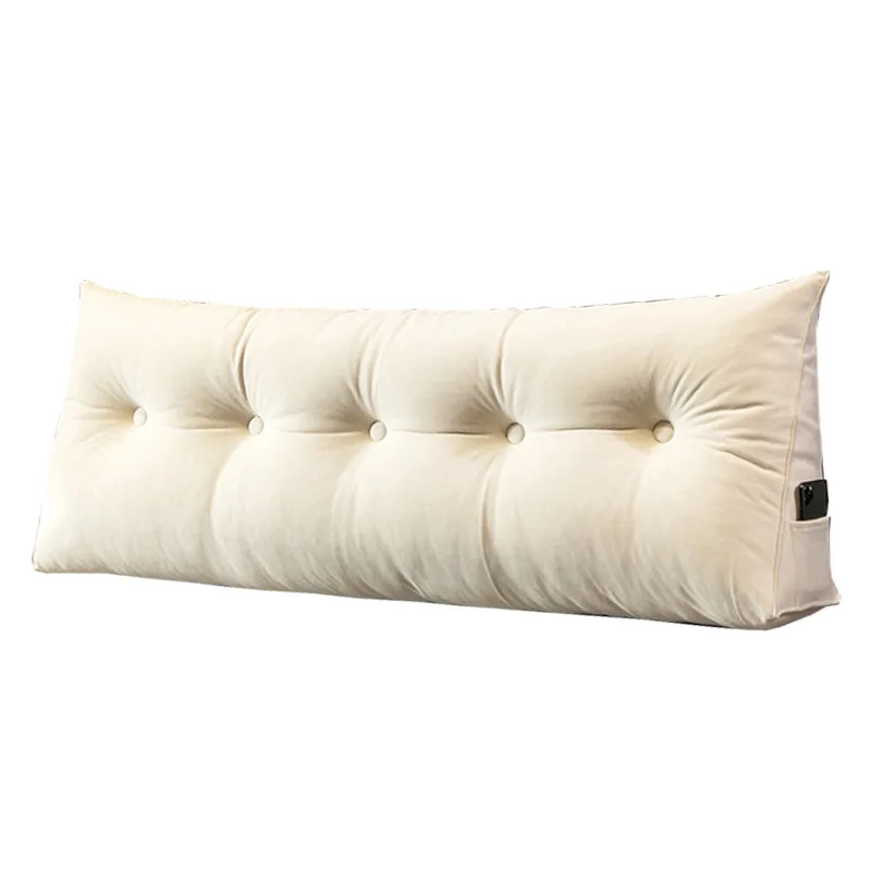 Large-Triangular-Wedge-Cushion-Bed-Rest-Reading-Wedge-Pillow-Daybed-Backrest-Support-Cushion