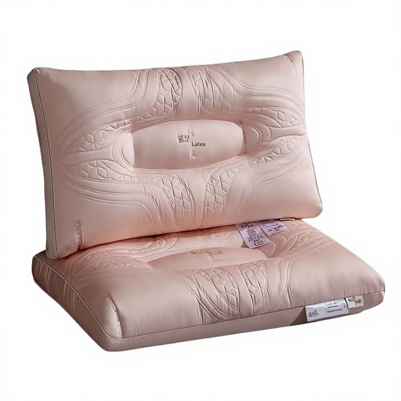 Latex-Pillow-Household-Neck-Care-Artificial-Latex-Filling-Not-Easy-Collapse-Womens-Wedding-Pillow-Side-Sleeping