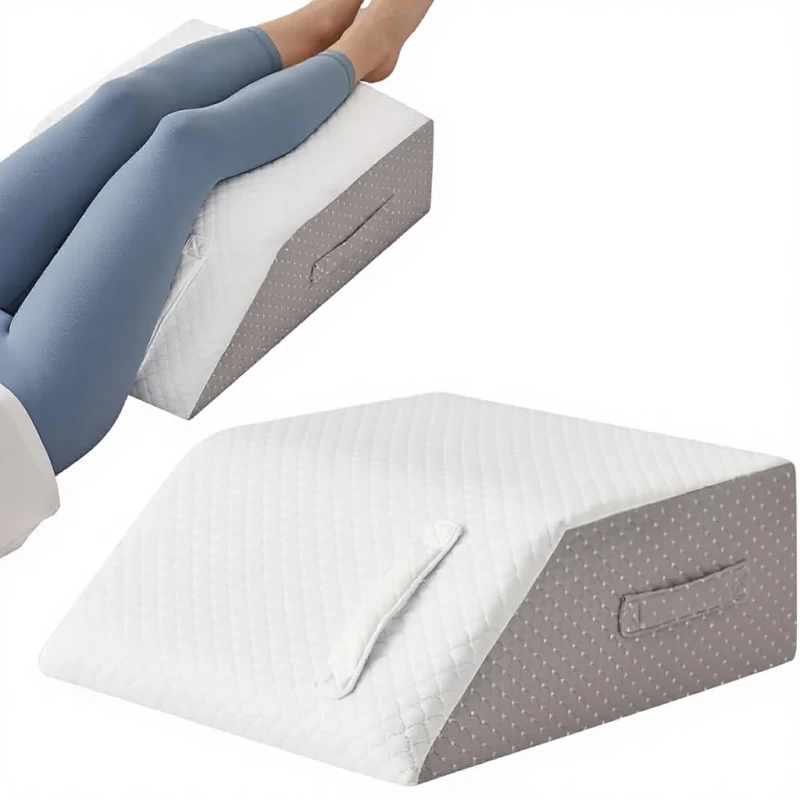 Leg-Pillow-Elevation-Wedge-Memory-Foam-Anti-Breathable-Surgery-Support-Foot-Knee-Back-Sleeping-23.6-16.8-8-Inch