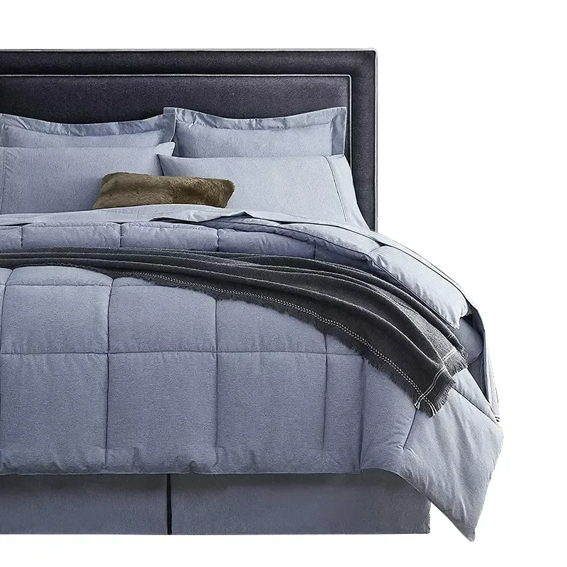 Lightweight-All-Season-6-Piece-Comforter-Set-Soft-Woven-Solid-Pattern-Microfiber-Bedding-for-Home-Hotel-Use-Bedroom
