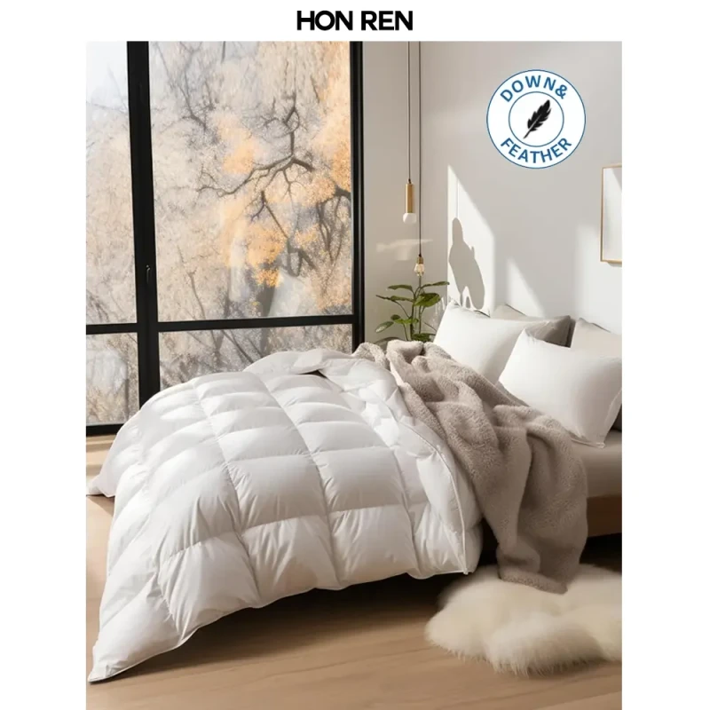 Lightweight-Down-Quilt-All-Season-Bedding-Comforter-Duvet-Insert-Luxurious-Fluffy-Feather-Down-Comforter-with-100-Cotton-Cover