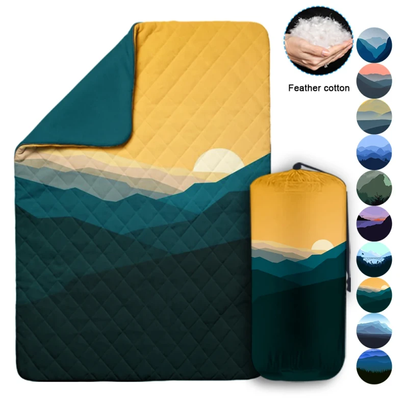 Lightweight-Printed-Down-Alternative-Hammock-Camping-Puffy-Blanket-Home-Blanket