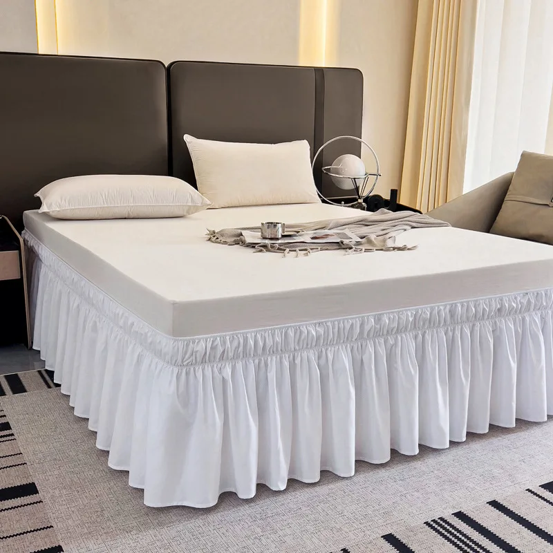 Lightweight-Ruffled-Bed-Skirt-Classic-Style-Soft-and-Stylish-100-Microfiber-with-40cm