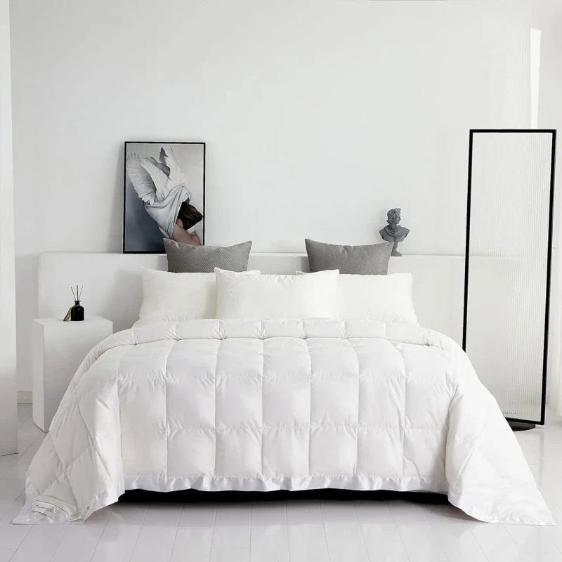 Lightweight-White-Goose-Down-Comforter-for-Summer-Use-Satin-Trimmed-Noiseless-Extra-Soft-Full-Size-Duvet-Insert