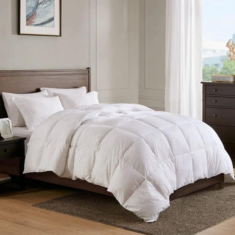 Luxurious-King-California-King-Size-Goose-Down-Fiber-Down-Feather-Fiber-Down-Comforter