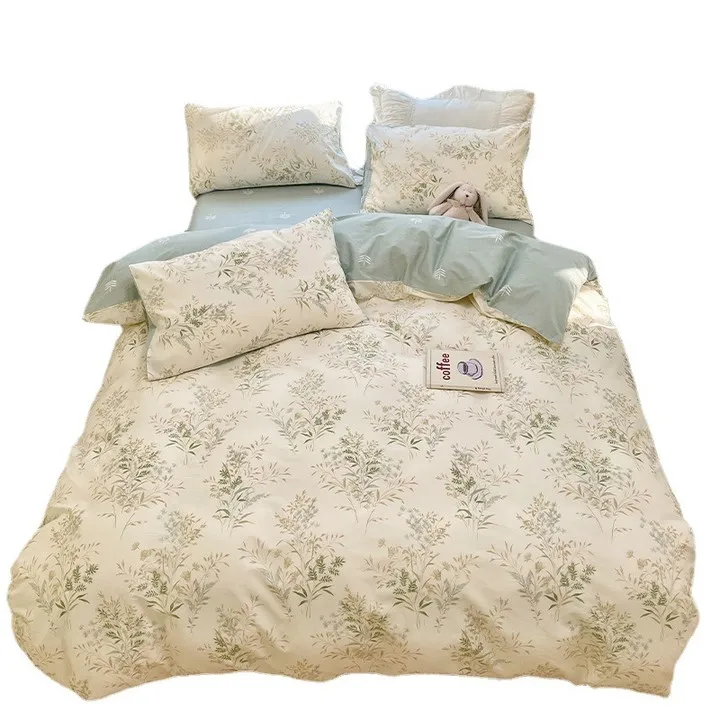 Luxurious-Soft-Cotton-Printed-Bed-Sheets-Set-Includes-Flat-Sheet-Fitted-Sheet-with-Deep-Pockets-Pillowcase