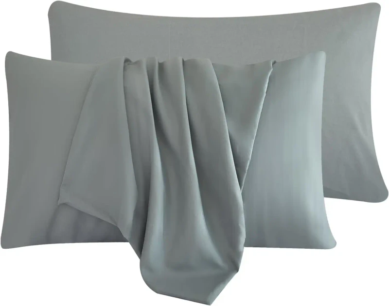 Luxury-100-Cotton-Satin-Pillowcase-with-Zipper-2-Piece-Set-for-Home-Hotel-and-Hospital-Use