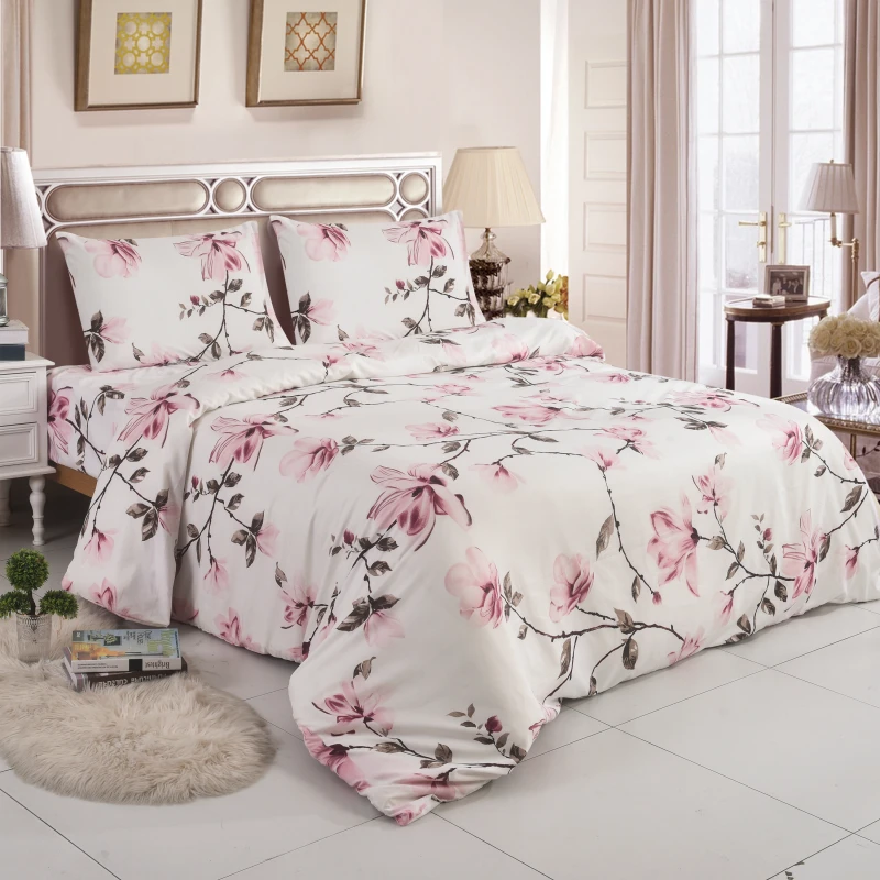 Luxury-100-Polyester-King-Size-Bed-Set-Printed-Girl-Bedding-4pcs-Modern-Western-Flat-Fitted-Knitted-Comfortable-Touch-High