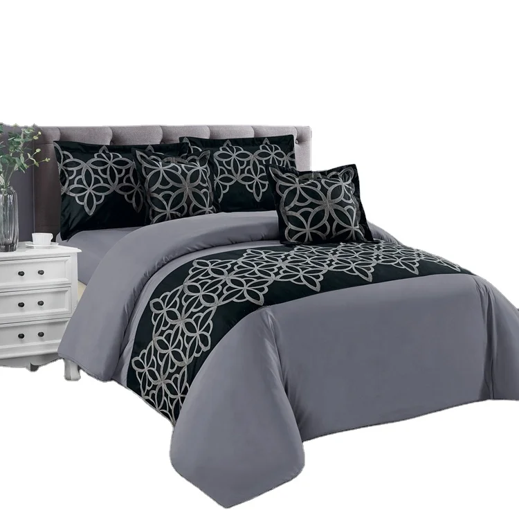 Luxury-100-Polyester-Microfiber-Designers-Comforter-Sets-King-Size-Quilt-Bedding-Comforter-Sets