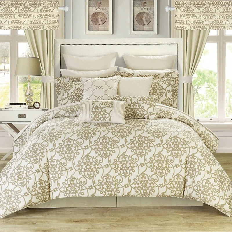 Luxury-12pcs-Comforter-Set-King-Printed-Soft-Microfiber-Bedding-Set-With-Curtains-for-All-Season-Customized-Bedspread-Pillow-Set