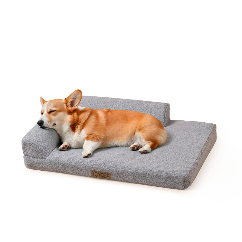 Luxury-All-Seasons-Imitation-Linen-Fabric-Orthopedic-Dog-Bed-Anti-slip-Bottom-Support-OEM-and-ODM-Pet-Bed-for-Human